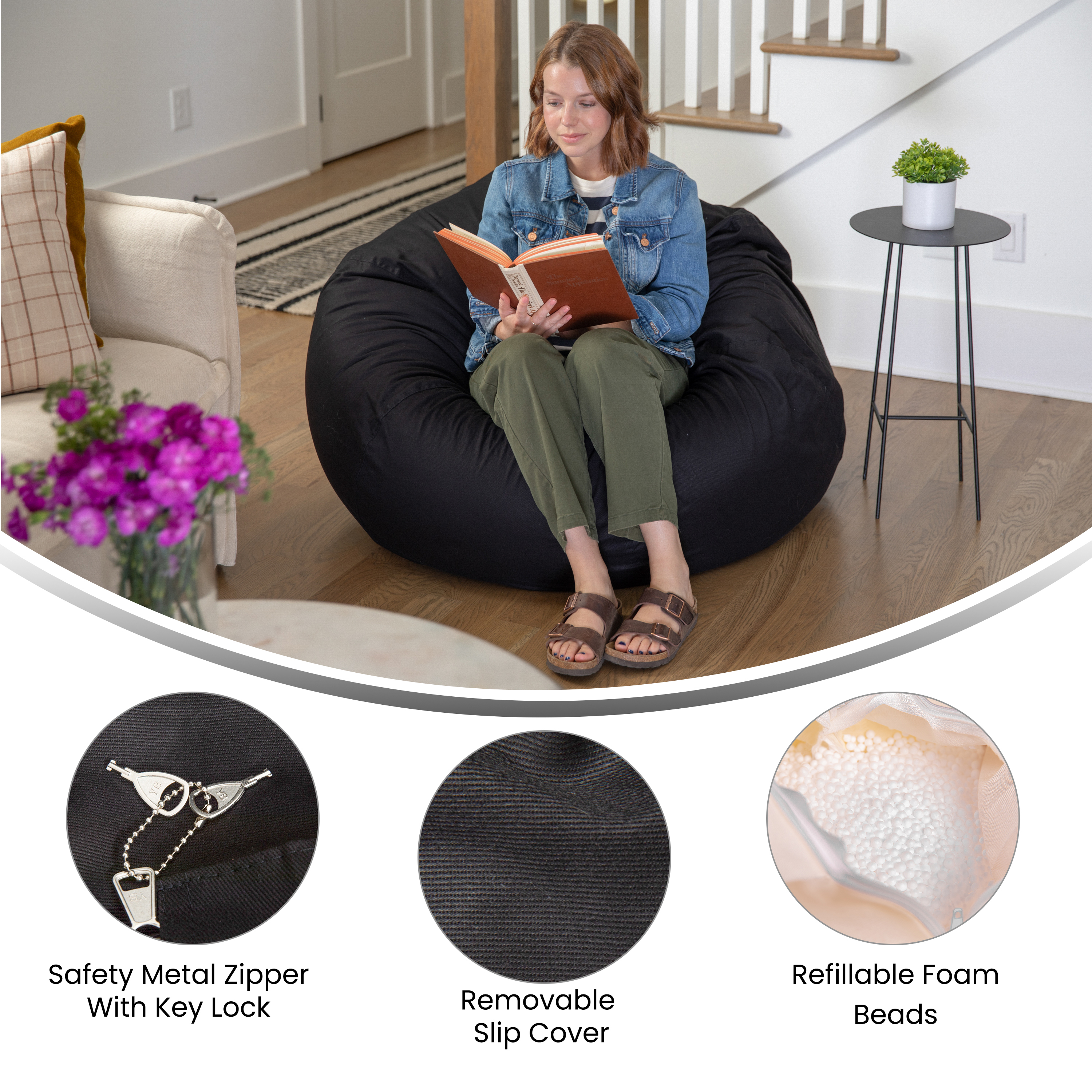 DG-BEAN-LARGE-SOLID-BK-GG